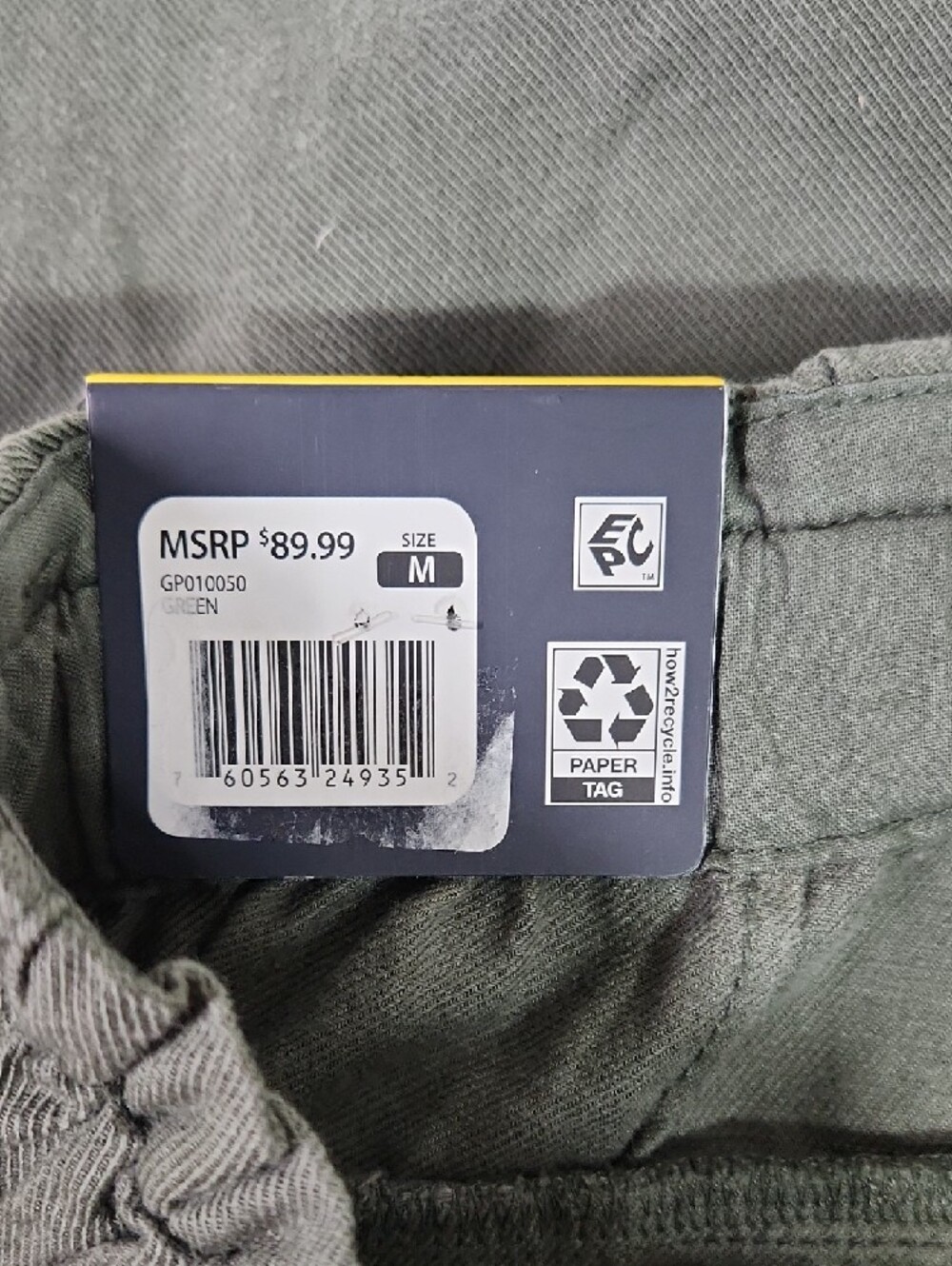 GAP Olive Green Easy Twill Pant Women M Straight Leg Slacks Cotton Lyocell - Picture 5 of 11